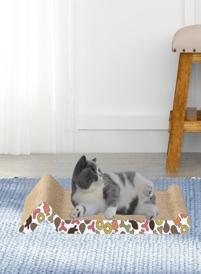 KittuPet لوح خدش للقطط من KittuPet، مصنوع من ورق مقوى مموج معاد تدويره، مزود بمخالب صنفرة، ووسادة قابلة للعكس. - Image 3